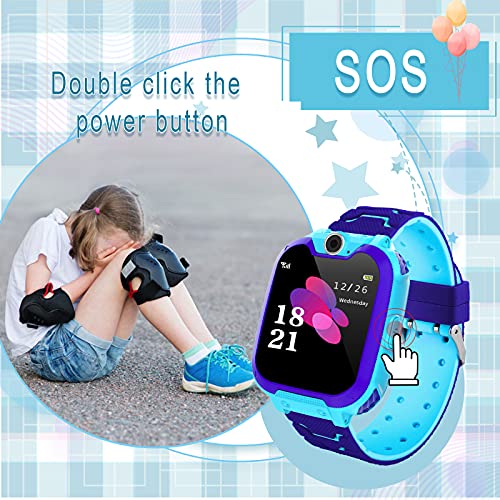 Smartwatch Niños Musica MP3 - Reloj Inteligente Niño 7 Juegos - Reloj del Teléfono, Reloj Inteligente Niña, Reloj de Cámara Alarma, Realiza Llamadas, Regalos Inteligentes para Niños, Smart Watch Niña