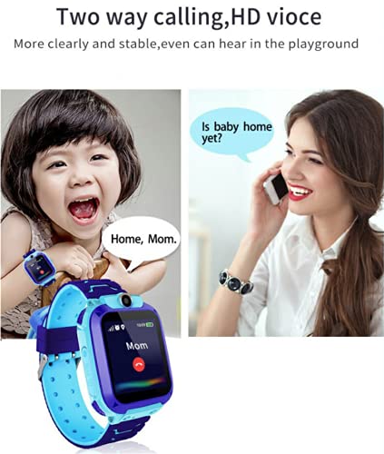 Smartwatch Niños, Reloj Inteligente Niña IP67, LBS, Hacer Llamada, Chat de Voz, SOS, Modo de Clase, Cmara, Juegos, Regalo para Niños de 3-12 años, soporta 2G tarjetáas Micro SIM (Rosado)