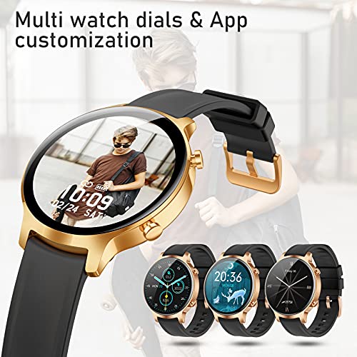Smartwatch, Reloj Inteligente para Mujer Hombre, Relojes Deportivos de Impermeable IP68 con Pulsometro, Monitor de Sueño, Podómetro, Fitness Activity Tracker para Android iOS