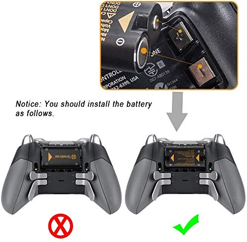 Smatree 2x2600mAh Batería de Controlador Xbox Series X, Xbox Series S, Batería Recargable &Cargador de Batería Dual para Xbox Series X, Xbox Series S, Xbox One, Xbox One Elite, Xbox One S, Xbox One X