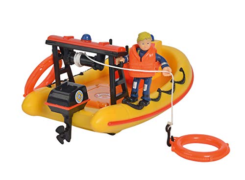 Smoby- Sam Le Pompier-Océan Bateau Neptune Flottant Barco, Color Amarillo (Simba 7/109251047002N)