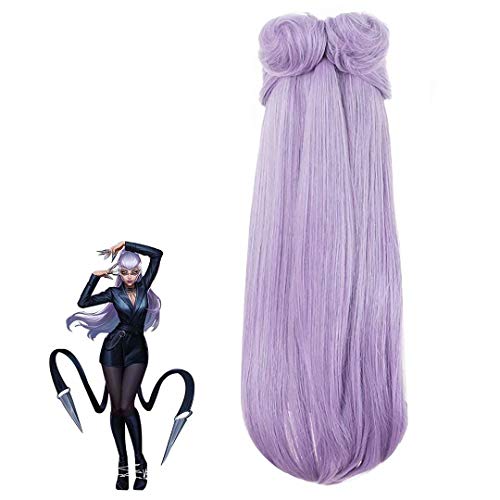 SN0wny K·D·A Grupo De Chicas Evelynn Disfraz Cosplay Traje De Uniforme De Peluca LOL Personaje del Juego Femenino Disfraz De Agony's Embrace para Fiesta Y Actuación Escénica Y Halloween