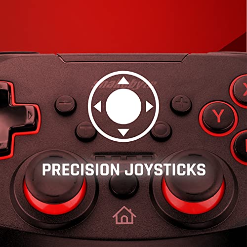 snakebyte Switch GAMEPAD S PRO - Mando inalámbrico Bluetooth para Nintendo Switch / Lite, joysticks analógicos dobles, acción de juego inalámbrica, retroalimentación táctil, función Turbo, Batería
