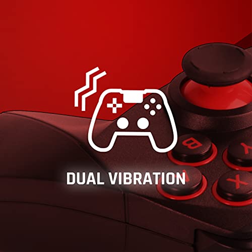 snakebyte Switch GAMEPAD S PRO - Mando inalámbrico Bluetooth para Nintendo Switch / Lite, joysticks analógicos dobles, acción de juego inalámbrica, retroalimentación táctil, función Turbo, Batería