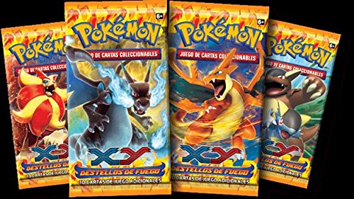 SOBRE 10 CARTAS POKEMON XY DESTELLOS DE FUEGO