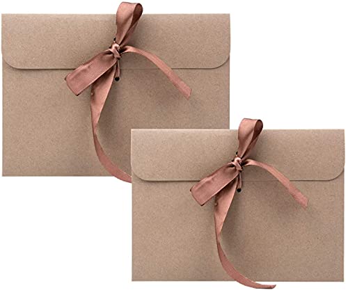 Sobres Kraft, Orangeone Paquete de 30 Sobres Premium de Sobres Retro con Cintas Marrones para Invitaciones Hechas a Mano, Notas de Agradecimiento, Cartas de Amor, Accesorios, Fiestas, Recompensas
