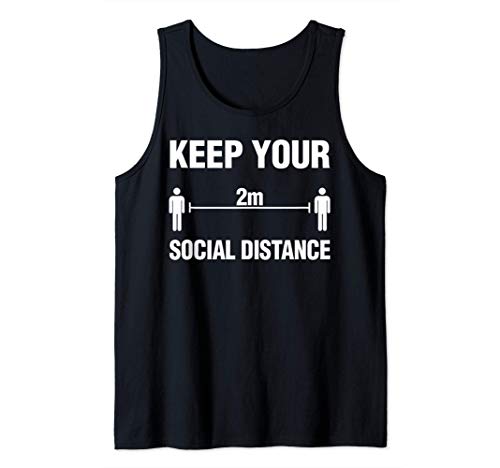 Social Distancing 2M Mantenga su regalo de distancia social Camiseta sin Mangas