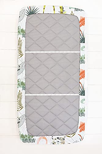 SOKIOS Saco Nórdico Animals para Cuna con Fuelle, Cremalleras y Elásticos. Saco, Confort y Sujeción para Niños. 3 Piezas: Saco Infantil + Funda Almohada + Sábana Bajera (70X140)