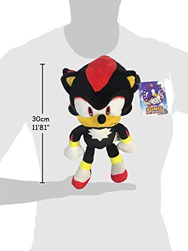 Sonic - Peluche Shadow The Hedgehog 11'80"/30cm Color Negro Calidad Super Soft