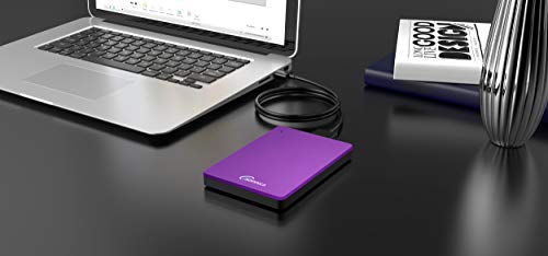 Sonnics 1 TB púrpura disco duro externo portátil USB 3.0 velocidad de transferencia súper rápida para uso con Windows PC, Apple Mac, Smart TV, Xbox One y PS4