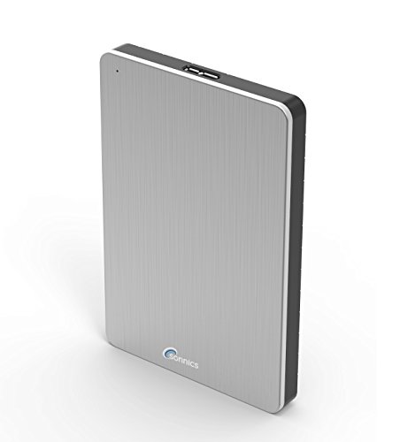 Sonnics 250GB Plata Disco duro externo portátil USB 3.0 de alta velocidad de transferencia para uso con Windows PC, Apple Mac y XBOX 360