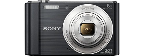 Sony DSC-W810 - Cámara compacta de 20.1 Mp (pantalla de 2.7", zoom óptico 6x, estabilizador digital), negro