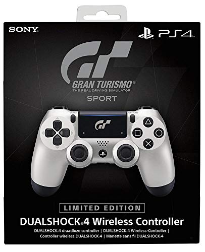 Sony DUALSHOCK 4 Limited Edition GT Sport Gamepad PlayStation 4 Negro, Plata - Volante/mando (Gamepad, PlayStation 4, Analógico/Digital, D-pad, Hogar, Share, Inalámbrico y alámbrico, Bluetooth)