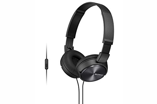 Sony MDR-ZX310APB - Auriculares de diadema cerrados (con micrófono, control remoto integrado), negro