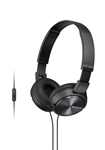 Sony MDR-ZX310APB - Auriculares de diadema cerrados (con micrófono, control remoto integrado), negro