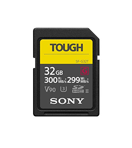 Sony SF-G32T UHS-II SD Tough Tarjeta de Memoria - 32GB Read 300mb/s Write 299mb/s