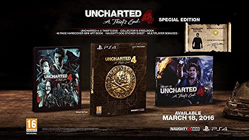 Sony Uncharted 4: A Thief's End Básico PlayStation 4 Inglés vídeo - Juego (PlayStation 4, Acción / Aventura, Modo multijugador, T (Teen))