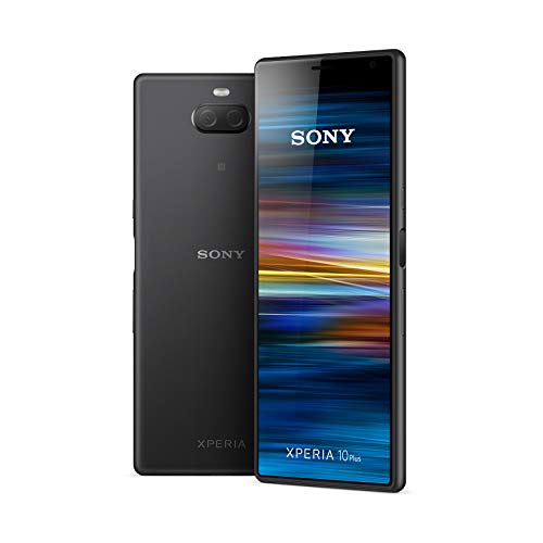 Sony Xperia 10 Plus - Smartphone de 6,5" Full HD+ 21:9 CinemaWide (Octa-Core de 1,8 Ghz, 4 GB de RAM, 64 GB de ROM, cámara dual de 12+8 MP, Android P, Dual Sim), Color Negro [Versión española]