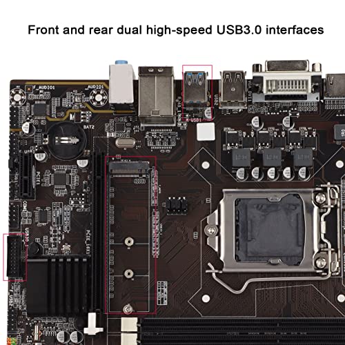 Sorandy Placa Base para PC, Zócalo CPU LGa 1150, Placas Base para Computadora B85, Memoria DDR3 1600/1333/1066 MHz, Tarjeta de Red de 100 M, Placa Base para Juegos para Computadoras de Escritorio