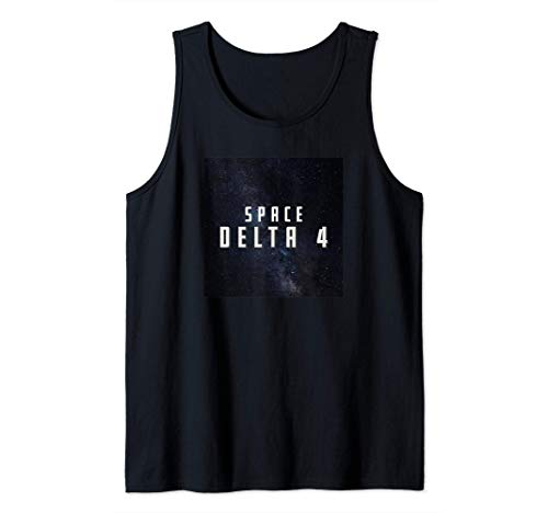 Space Delta 4 Space Force USSF Missile Warning Military Camiseta sin Mangas
