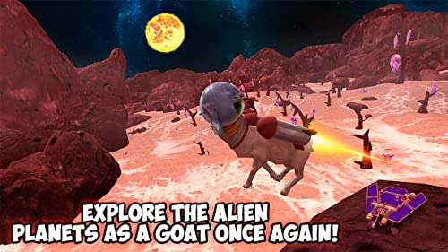 Space Goat Sim 3D – 2: Open Space Animal Simulator | UFO Games Space Explorer Astronaut Simulator Goat Games