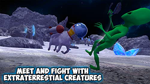 Space Goat Sim 3D – 2: Open Space Animal Simulator | UFO Games Space Explorer Astronaut Simulator Goat Games