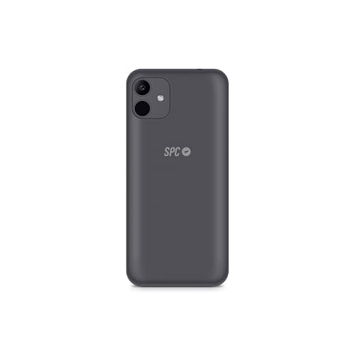 SPC Smart 2 – Smartphone Todo Pantalla de 5.45” IPS + Carcasa (Dual SIM, 16GB de ROM ampliables, cámaras de 5MP, Quad-Core 1,3GHz, Radio FM, Android 10 Go) Gris