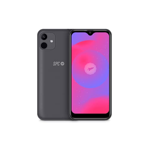 SPC Smart 2 – Smartphone Todo Pantalla de 5.45” IPS + Carcasa (Dual SIM, 16GB de ROM ampliables, cámaras de 5MP, Quad-Core 1,3GHz, Radio FM, Android 10 Go) Gris