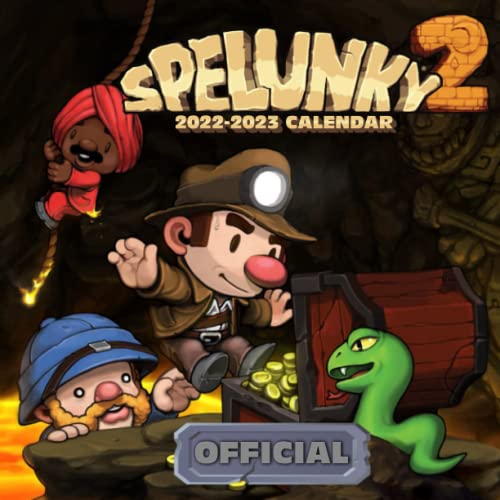 Spelunky 2: OFFICIAL 2022 Calendar - Video Game calendar 2022 - Spelunky 2 -18 monthly 2022-2023 Calendar - Planner Gifts for boys girls kids and ... games Kalendar Calendario Calendrier). 5