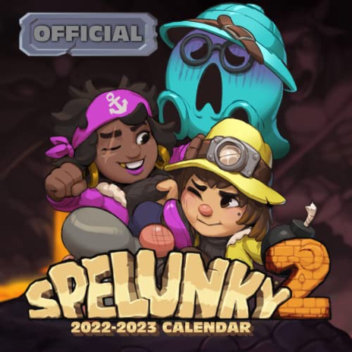 Spelunky 2: OFFICIAL 2022 Calendar - Video Game calendar 2022 - Spelunky 2 -18 monthly 2022-2023 Calendar - Planner Gifts for boys girls kids and ... games Kalendar Calendario Calendrier). 6