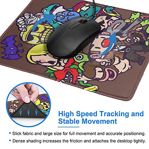 Spelunky Guy & Amp; Co. Hemming The Mouse Pad Computadora de Estudio de Oficina de Deportes electrónicos