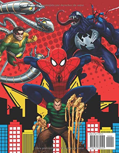 Spíder-Man Libro para colorear: Deluxe 2021 Spíderman Libro para colorear: Cómic Impresionante Libro para colorear