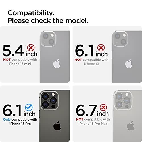 Spigen Funda Crystal Pack Compatible con iPhone 13 Pro, Carcasa 2 Piezas Cristal Templado Protector de Pantalla - Trasparente
