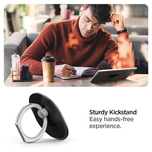 Spigen Soporte Anillo Movil, Style Ring Anillo Soporte Teléfono para Todos los teléfonos y tabletas - Negro