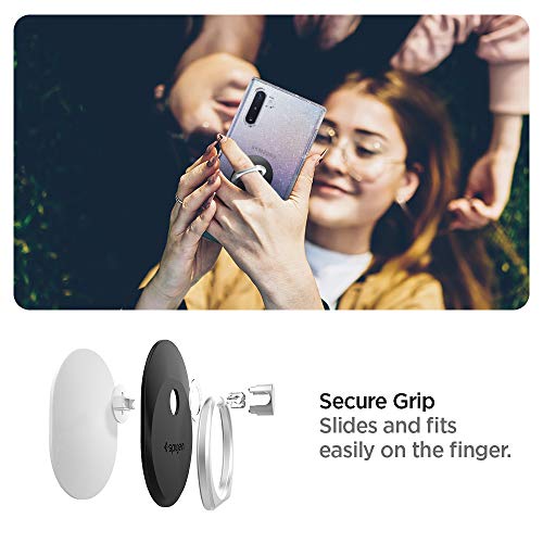 Spigen Soporte Anillo Movil, Style Ring Anillo Soporte Teléfono para Todos los teléfonos y tabletas - Negro