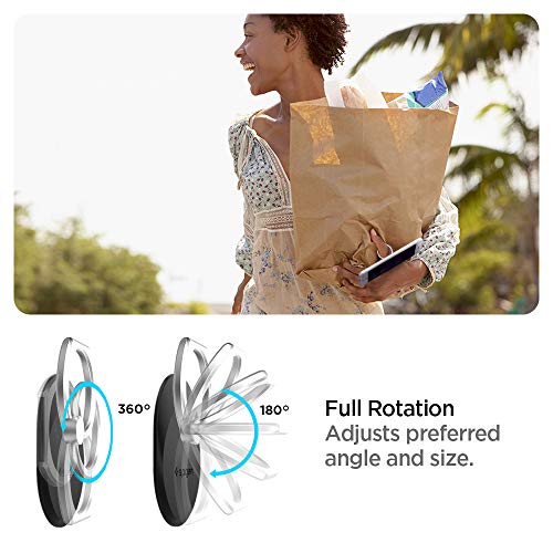 Spigen Soporte Anillo Movil, Style Ring Anillo Soporte Teléfono para Todos los teléfonos y tabletas - Negro