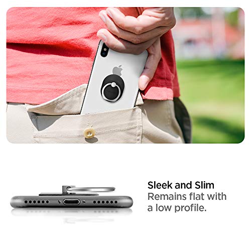 Spigen Soporte Anillo Movil, Style Ring Anillo Soporte Teléfono para Todos los teléfonos y tabletas - Negro