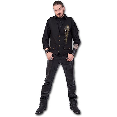 Spiral Steam Punk Reaper Chaleco Negro S
