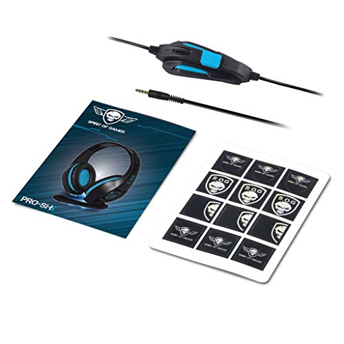 SPIRIT OF GAMER - Auriculares "PRO-SH5" Para PS4 / SON STEREO 2.0 / HP 40 Mm Con Almohadillas Acolchadas / Diadema Ajustable