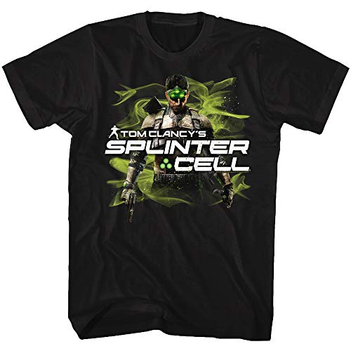 Splinter Cell Blacklist Video Arcade Juego Sam Fisher Negro Adulto T-Shirt Tee Cruz V2 Fresh Foam 4XL