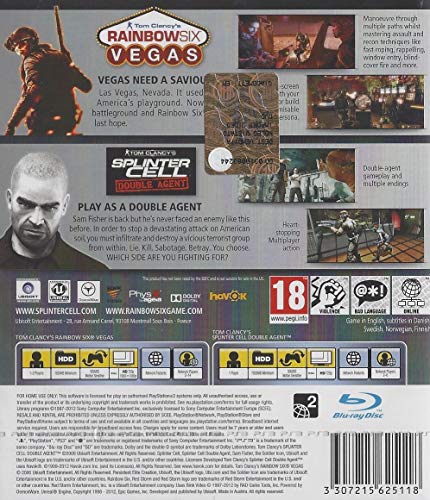Splinter Cell Double Agent + Rainbow 6 Vegas Compilation (PEGI) (PS3) (New)