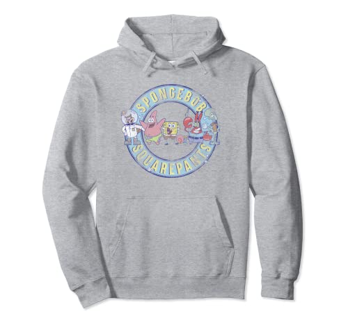 SpongeBob Bikini Bottom Friends Circle Logo Sudadera con Capucha