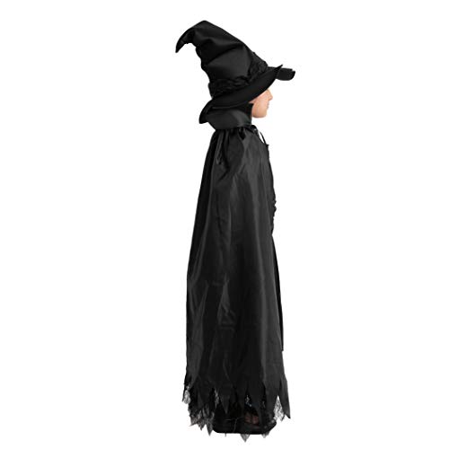 Spooktacular Creations Classic Child Wicked Witch Costume Gothic Sorceress Girl Black Witch for Halloween (Toddler( 3- 4yrs ))