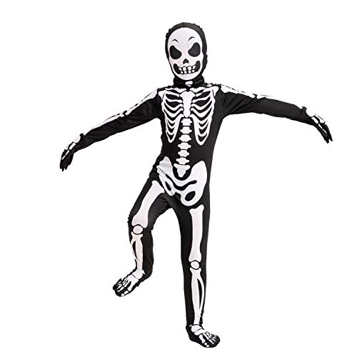 Spooktacular Creations Second Skin Child Skin Skeleton Costume for Halloween Trick-or-Treating (X-Large (13-15 yrs ))