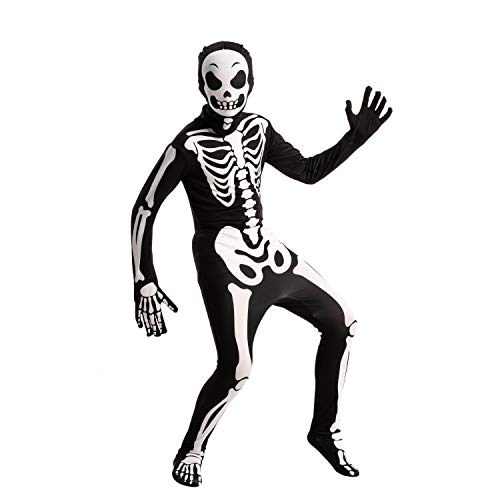 Spooktacular Creations Second Skin Child Skin Skeleton Costume for Halloween Trick-or-Treating (X-Large (13-15 yrs ))