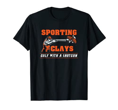 Sporting Arcillas Golf Con Una Escopeta -Skeet Trap Tiro De Arcilla Camiseta