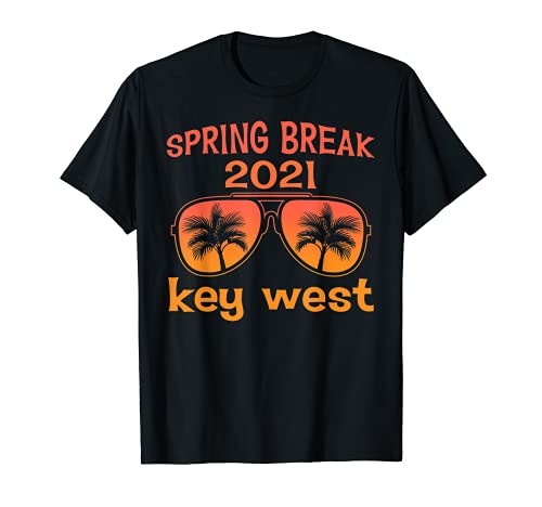 Spring Break Key West 2021 Vintage Cool Gafas de sol Ropa Camiseta