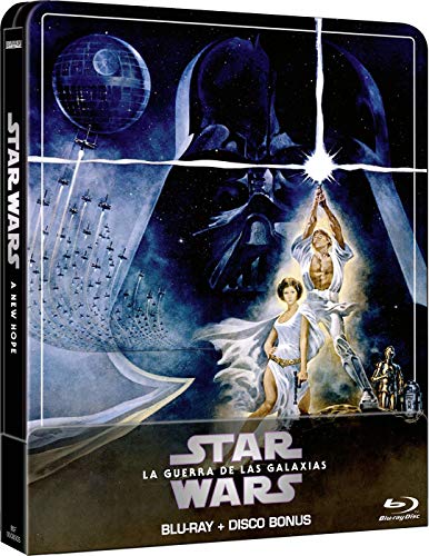 Star Wars Ep IV: Una nueva esperanza (Edición remasterizada) - Steelbook 2 discos (Película + Extras) [Blu-ray]