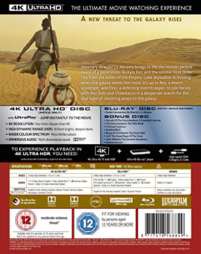 Star Wars Force Awakens UHD 2020 [Blu-ray]