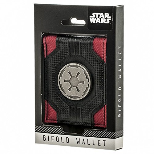Star Wars Imperial Empire Emblem Logo Mix Material Bi-fold Gift Boxed Wallet